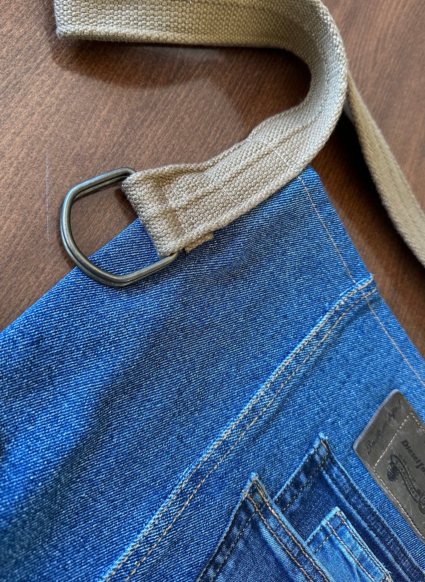 Fourre-tout en denim bleu recyclé